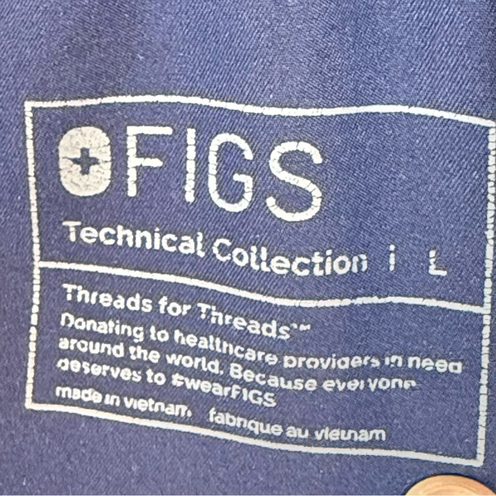 FIGS Caro Cargo Scrub Pants | Navy Blue | Size Large | Technical Collection - Picture 2 of 13